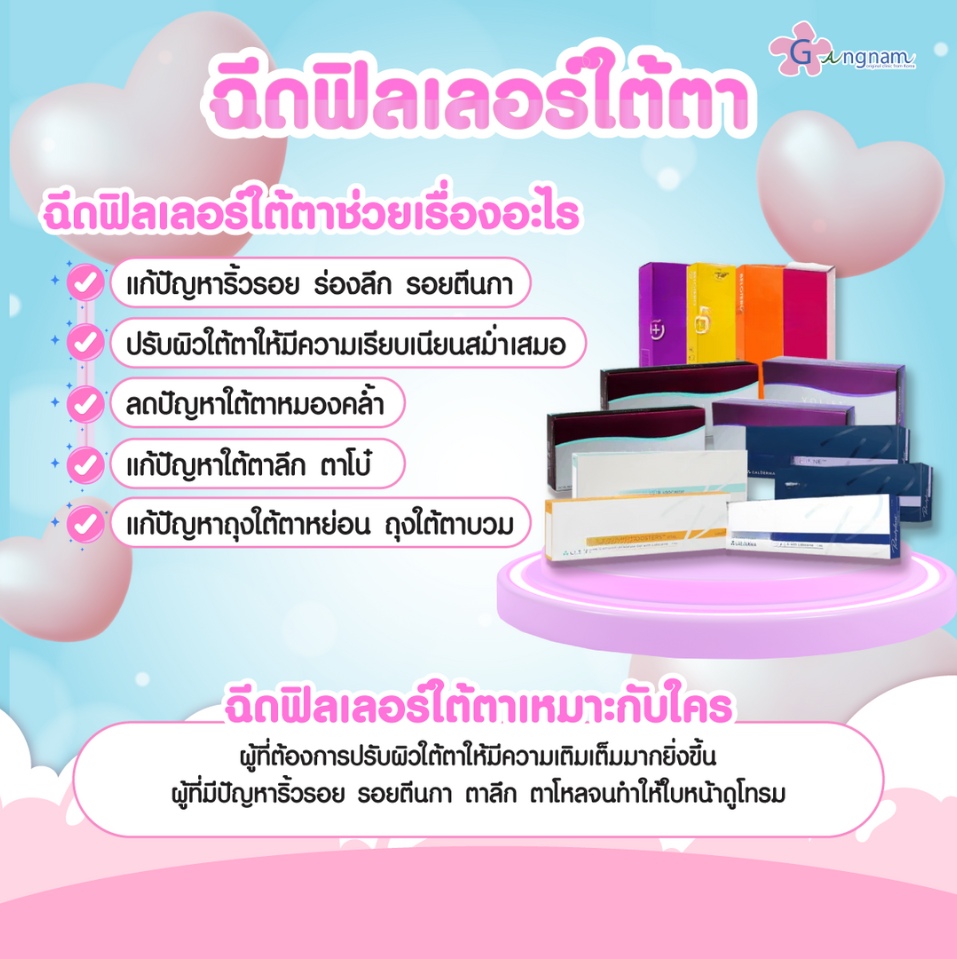 ฟิลเลอร์ใต้ตาช่วยเรื่องอะไร