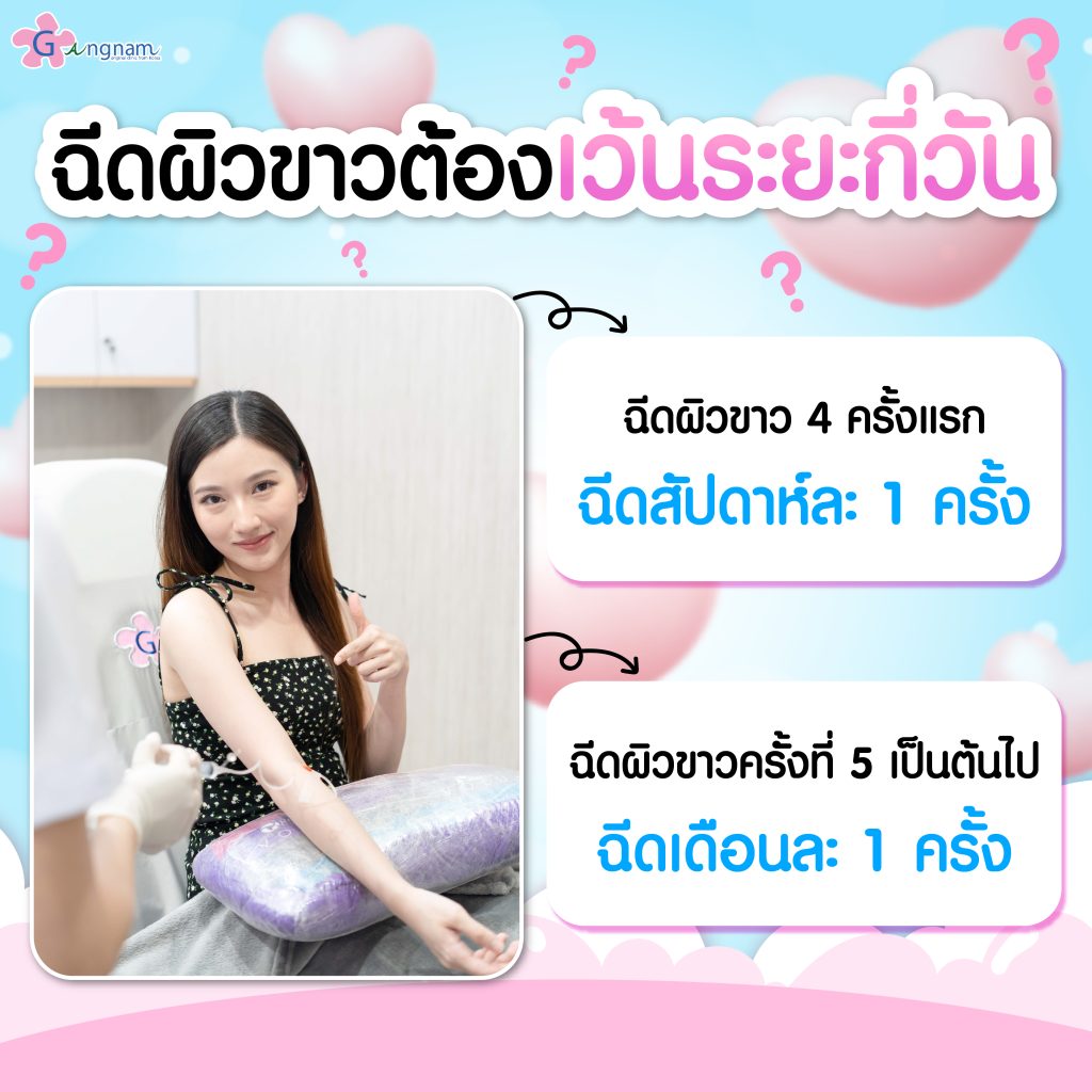 ฉีดผิวขาวต้องเว้นระยะกี่วัน