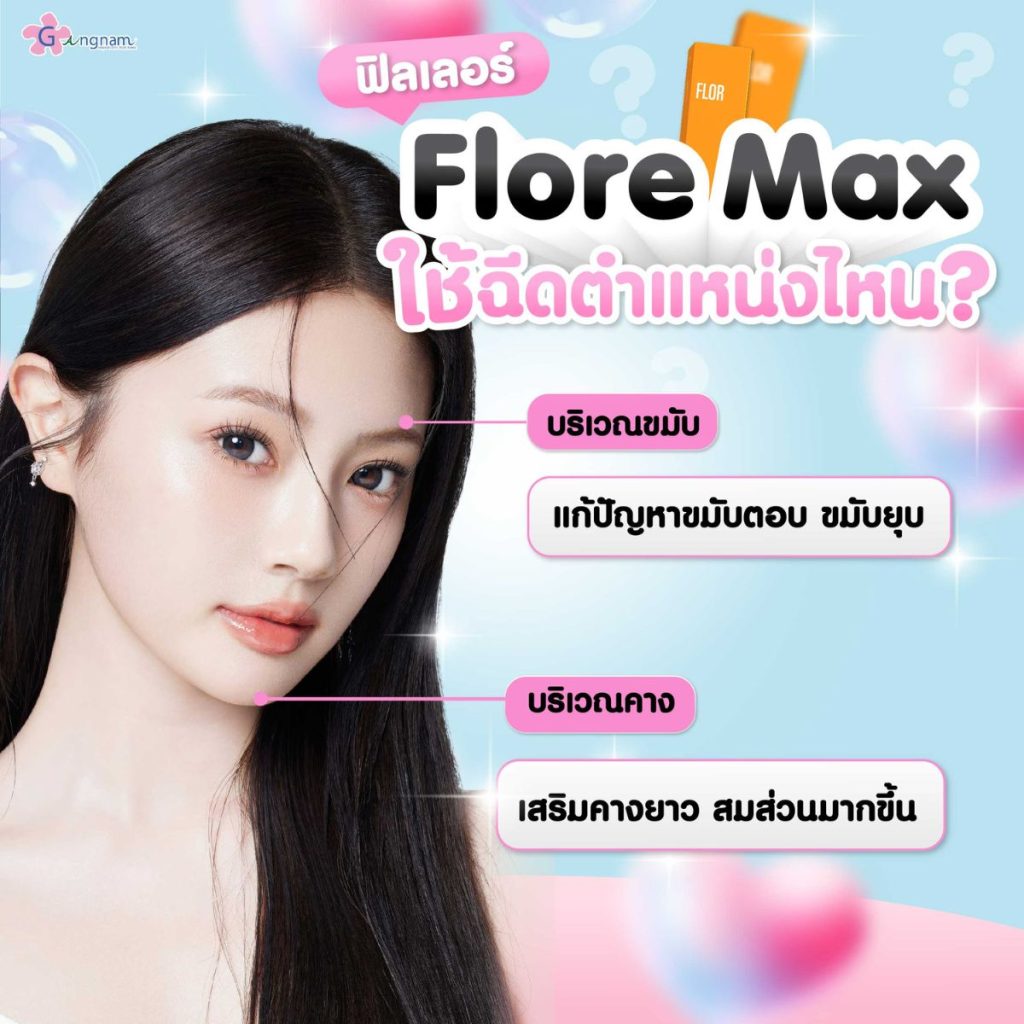 ฟิลเลอร์ flore max ฉีดส่วนไหน