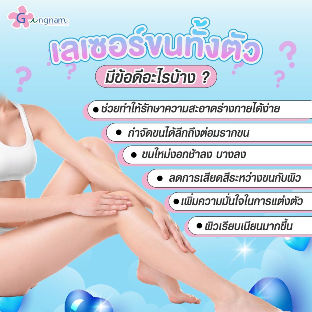 เลเซอร์ขนทั้งตัวมีข้อดีอะไรบ้าง